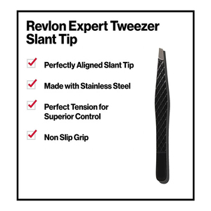 Pinzas para Cejas con Punta Inclinada de Acero Inoxidable, Ligeras, con Acabado Pulido Suave para un Manejo Higiénico y Uso Delicado - Product Image 4