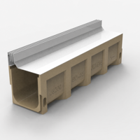 Grille de drainage moderne en acier inoxydable pour allée, canal de drainage extérieur pour piscine