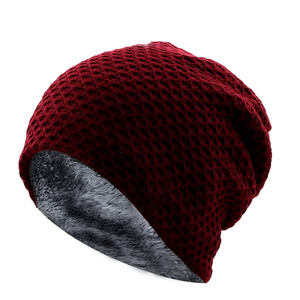 Gorros de punto térmico de alta elasticidad, suaves, transpirables, ligeros, impermeables para hombres y mujeres, estilo de tela ajustada con estampado de 5 colores - Product Image 3