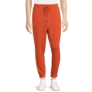 Pantalones de chándal elásticos para hombre, pantalones deportivos de algodón ligeros, bolsillo lateral, Parte delantera plana, liso, teñido, recto, informal - Product Image 1