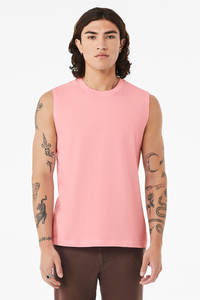 Camiseta sin Mangas de Jersey para Mujer Bella Canvas (3480), Camisetas sin Mangas de Mezcla Triple Personalizadas, Camisetas sin Mangas de Mezcla Triple Unisex - Product Image 4