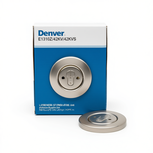 Ensemble de rosettes en acier inoxydable Denver E1310Z/42KV/42KVS F69 rondes PZ DIN Gauche/Droite D/D HOPPE_pins - Product Image 2