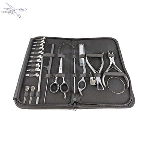 ชุดกรรไกรสำหรับต่อผมมนุษย์สำหรับต่อผมคนตัดผมมีดโกนเทปต่อผมที่หนีบผมแบบแยกหวีห่วงเข็ม - Product Image 3