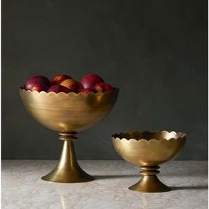 Bol décoratif en laiton et aluminium fait main et personnalisé, finition premium, bols de service pour hôtel, décoration de la maison et de la table - Product Image 5