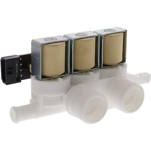 วาล์วน้ำเข้าสามทางแบบไฟฟ้า 120V 60Hz ทนทาน WH13X10026 วัสดุพลาสติก สำหรับอะไหล่เครื่องซักผ้า หมายเลขอะไหล่ ERP - Product Image 1