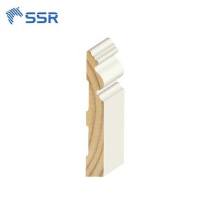 SSR VINA Plinthe intérieure en bois de pin Moulure de garniture Plinthe apprêtée blanche pour les applications de décoration intérieure - Product Image 2