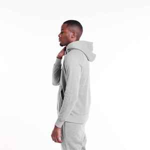 Sweat à capuche zippé pour hommes avec logo personnalisé de qualité supérieure 380gsm polaire écologique respirant hiver impression bouffante surdimensionnée - Product Image 1