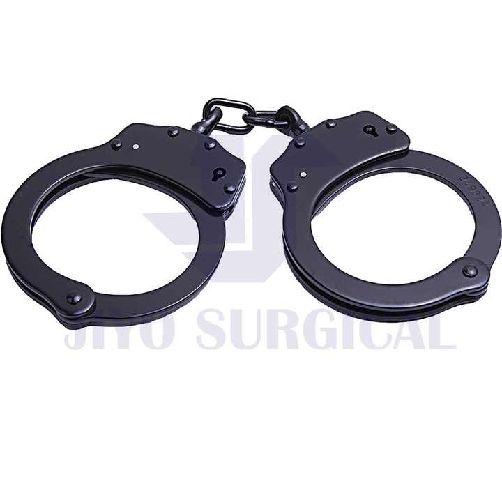CE ISO Certified Heavy-Duty Stainless Steel Handcuffs with Double Lock Mechanism for  Security and Tactical Use