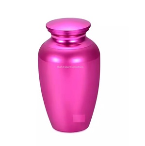 Durable Quality Metal Pink Cremation <b>Urns</b> for Human Ashes Funeral Supplies Adult Memorial <b>Large</b> Cremation <b>Urns</b> - Product Image 1