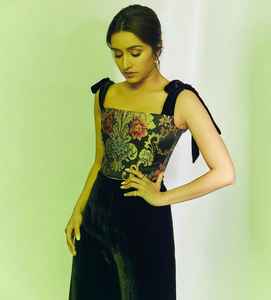 Palazzo supérieur imprimé numérique brodé en velours élégant de créateur dernier cri - Product Image 2