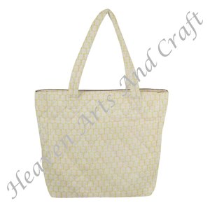 Bolsos de mano acolchados de lona de algodón grande con estampado de bloques para mujer, bolsos acolchados de compras florales Vintage, regalo para mujer, bolsos de mano para la playa - Product Image 6