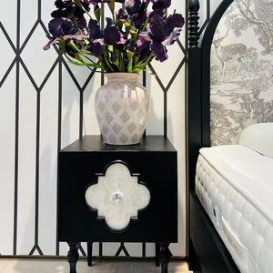 Luxury <b>Bedside</b> Cabinet with Drawers Modern Nightstand Bedroom Set - Product Image 1