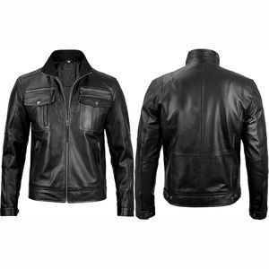 Venta al por mayor de calidad única personalizada chaqueta de piel de oveja chaqueta de cuero de alta calidad - Product Image 6