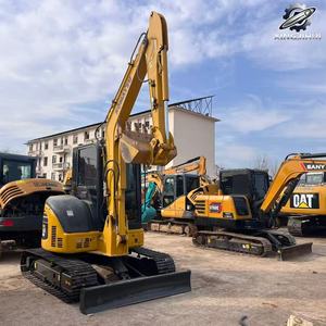 Mini-excavatrice sur chenilles Komatsu PC55MR d'occasion, 5,5 tonnes, godet de 0,2 m³, marque japonaise d'origine, faible nombre d'heures, certifiée CE - Product Image 2