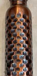 Botella de Agua de Cobre |   100% Cobre |   A prueba de fugas |   Impresión Digital |   MS Handicraft Ms-wc-001 Imitación Redonda de Estilo Antiguo - Product Image 2