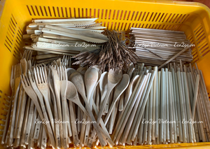 Juego de cubiertos de bambú natural reutilizable/juego de cubiertos de bambú respetuoso con el medio ambiente Tenedor de cuchara de bambú en Vietnam por Eco2go Vietnam - Product Image 4