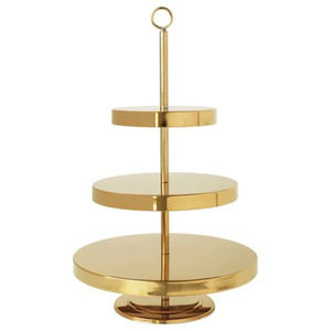 High Quality Brass Cake Stand With 2 Tier Brushed Gold Finished for <b>Birthday</b> Party Wedding <b>Table</b> Decoration Handicrafts - Product Image 2