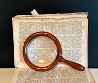 Loupe en bois décorative, idéale pour le bureau, la bibliothèque, la salle d'étude, aide à la lecture, usage quotidien, décoration de la maison, cadeau