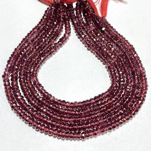 Mozambique ลูกปัดโกเมนเหลี่ยมเพชรพลอยทรงกลมขนาด4.5-5มม. ลูกปัดหินธรรมชาติขายส่งพร้อมลูกปัด - Product Image 4