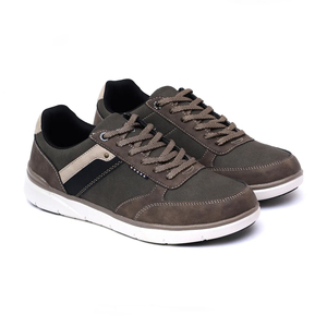 รองเท้ากีฬาลำลองผู้ชายแฟชั่นใหม่รองเท้าเดินสไตล์เบาะอากาศ PU ปรับแต่งได้ - Product Image 2