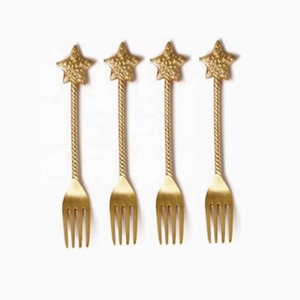 Vente chaude ensemble de couverts dorés en acier inoxydable cuillère fourchette argenterie avec miroir polonais vaisselle de qualité supérieure pour les dîners - Product Image 3