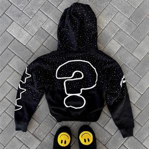 Sudadera con capucha doble personalizada para hombre, estilo urbano, con máscara ninja, de gran tamaño y peso pesado - Product Image 5