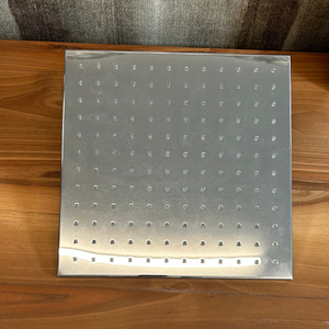 Pommeau de douche carré chromé Nobili de haute qualité avec articulation pivotante et bras, fabriqué en Italie - Product Image 5