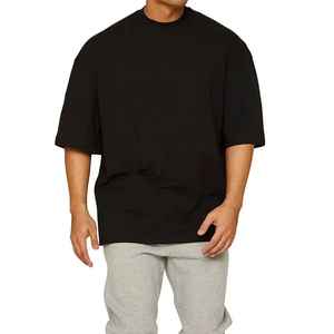 230G Tee luxe t-shirts col rond T-shirt couleur unie Simple ample décontracté Offre Spéciale hauts t-shirts Simple hommes T-shirt - Product Image 1