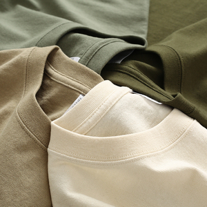 เสื้อยืดโอเวอร์ไซส์สำหรับผู้ชายเสื้อยืดโอเวอร์ไซส์ผ้าคอตตอน100% สำหรับผู้ชายเสื้อแบบสั่งตัด - Product Image 6