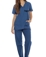 Ensemble de combinaison de travail pour femmes adultes, six poches, col en V, pantalon cargo, fermeture à cordon, tissu personnalisé, vente en gros