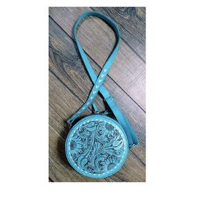 Trousse de maquillage en cuir sculpté à la main de style occidental véritable pour femmes, fermeture à glissière, sacs à main élégants pour filles - Product Image 2