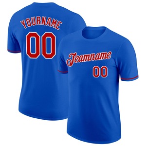Camiseta de entrenamiento de béisbol sublimada personalizada unisex, ropa de calle de poliéster/algodón para hombres y mujeres - Product Image 5
