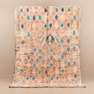 Auténtico marroquí Beni Ourain Alfombra de lana anudada a mano Vintage Shag estilo hogar cocina último auténtico marroquí Beni al por mayor - Product Image 3