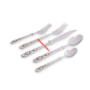 Couverts en acier inoxydable poli miroir, qualité supérieure, faits à la main, couverts de luxe en métal de haute qualité - Product Image 5