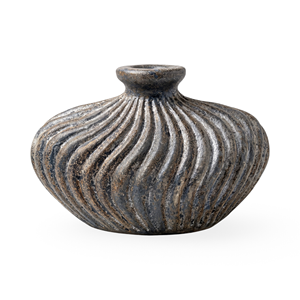 Mini Jarrón de Terracota con Diseño en Espiral, Hecho a Mano, Decoración Rústica para el Hogar, para Sala de Estar - Product Image 1