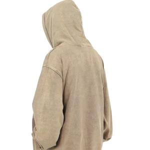 420gsm Haute Qualité Gris 100% Coton French Terry Pullover Hoodie Hommes Surdimensionné Plus Size Heavyweight Acid Wash XS Unique Print - Product Image 2