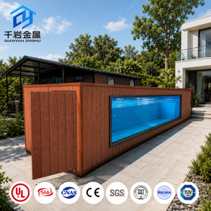 <span class=keywords><strong>Piscine</strong></span> extérieure en acier sur mesure pour conteneur d'expédition, avec <span class=keywords><strong>escalier</strong></span> en bois, pour jardin et complexe hôtelier - Product Image 3