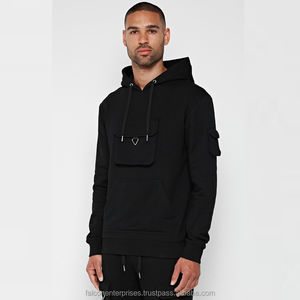 100% coton hommes personnalisé Boxy Double fermeture éclair à capuche surdimensionné fermeture éclair Streetwear lourd pour l'hiver - Product Image 5