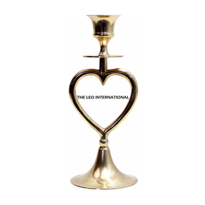 Éclairage Décoration Dernier Aluminium Métal Brillant Fini Fantaisie Forme de Coeur Mini Taille Usage Domestique Béton Unique Bougie Pot - Product Image 1