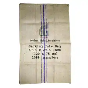 47.5x29.5 pouces 1088g Nouveaux sacs de jute pour l'emballage du thé Sac de 100 kg Sac en toile de jute de qualité alimentaire Sacs en jute Goodman Global Bangladesh