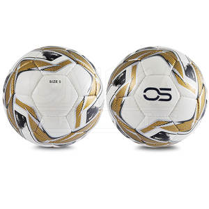 Balón de fútbol personalizado de alta calidad, Material PU de cuero, Impresión de logotipo, suministro de fábrica de Pakistán, venta al por mayor para uso promocional de partidos - Product Image 1