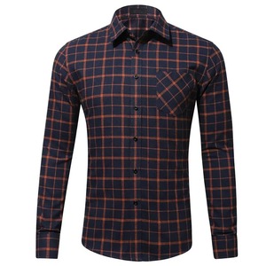 Wholesale Custom Logo Long Sleeve Plaid Flannel <b>Shirts</b> for <b>Men</b> <b>High</b> Quality Soft Material New Design Flannel <b>Shirts</b> for <b>Men</b> - Product Image 3