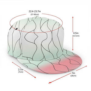 Gorro Snapback con paneles de malla y gorra Snapback bordada personalizada con colores de equipo y colocación de logotipo dual - Product Image 4