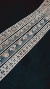 Lujoso adorno de encaje de tul bordado Floral colorido para moda nupcial y decoración del hogar diseños intrincados 100% encaje de lujo suave - Product Image 3