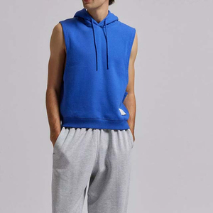 Camisetas con Capucha sin Mangas de Color Azul, Ropa Deportiva para Gimnasio, Ropa para Hombre, Tallas Grandes, Camisetas con Capucha Transpirables en Venta, Talla OEM - Product Image 1