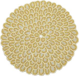 Nouveau Style Royal de luxe en forme de rond dans la conception de fleurs napperon rouge produit de cuisine Table à manger tapis décoratif maison et fêtes - Product Image 2