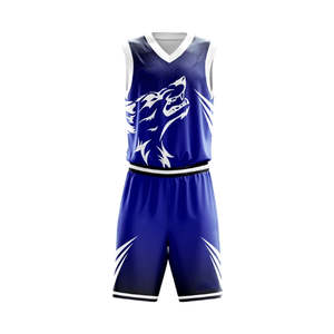 Ensemble d'uniformes de basket-ball pour jeunes garçons séchage rapide conception gratuite Lion personnalisé imprimé respirant col en V Sublimation Technique Logo - Product Image 6