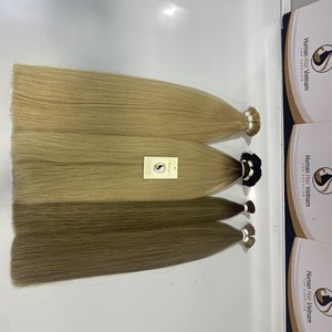 ร้อนขายผลิตภัณฑ์ล่าสุดราคาถูก100% สลาฟรัสเซียผมสีบลอนด์613ก่อนถูกผูกมัดอิตาลีเคราตินปลายแบนขยาย - Product Image 5