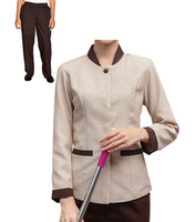Uniforme de ménage unisexe en coton pour adultes
