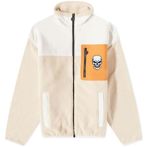 <b>Men's</b> Wholesale Winter High Quality <b>Sherpa</b> Bomber Outdoor Jacket Polar Chenille Patches <b>Sherpa</b> <b>Fleece</b> Bomber Jacket For <b>Men's</b> - Product Image 1